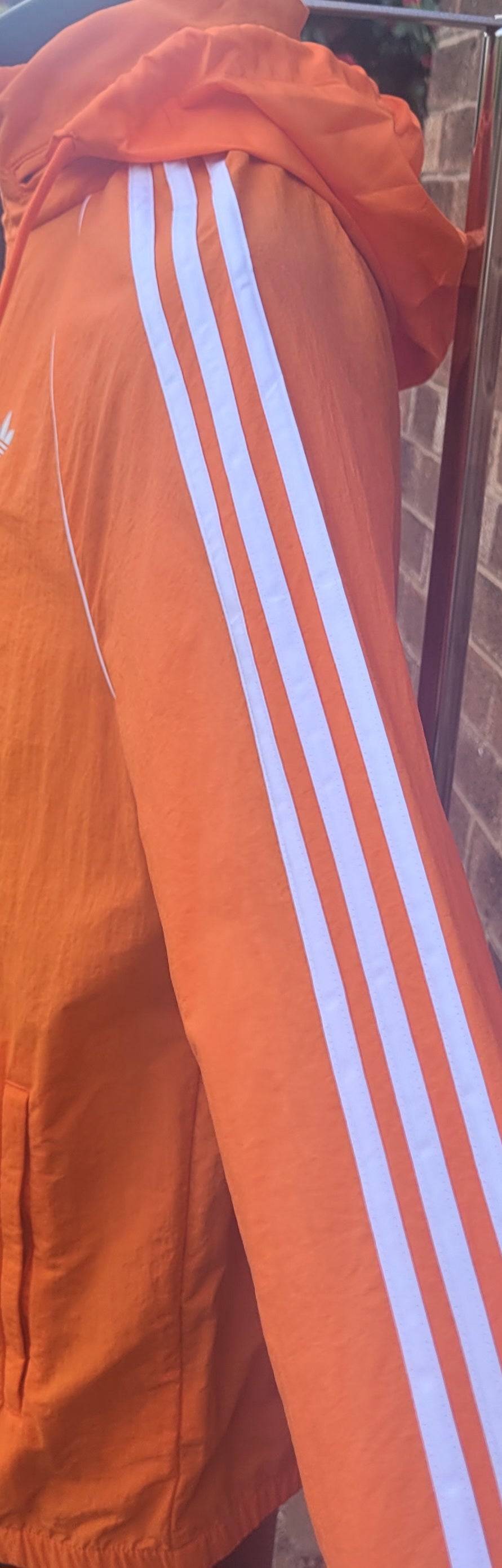 Adidas Originals Orange Trefoil Windbreaker Jacket, Size: Medium, 2019, Lightweight Festival Essential