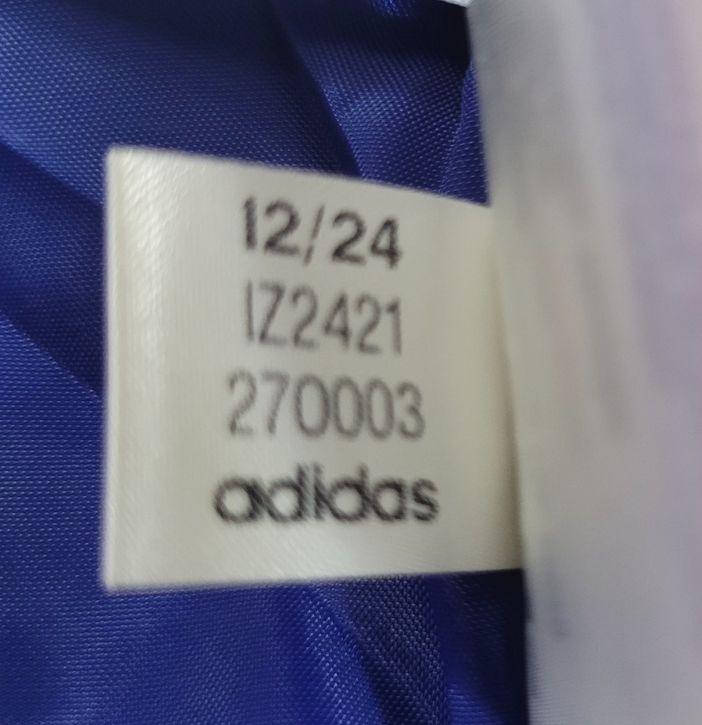 Adidas Originals Trefoil Hooded Windbreaker Jacket Royal Blue Oversized fit Medium - will fit XL