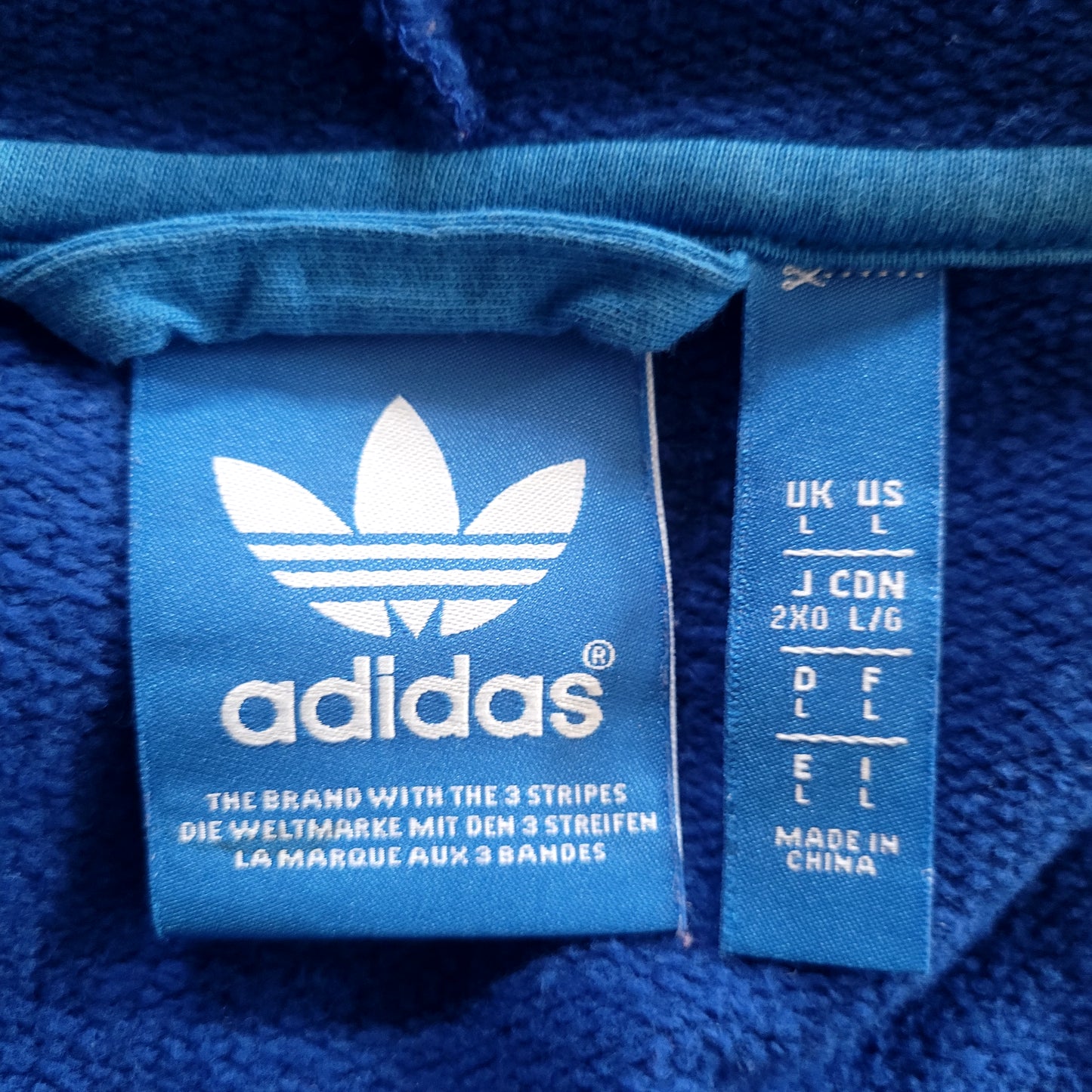 Adidas Originals Trefoil Full Zip Hoodie Size: Large
