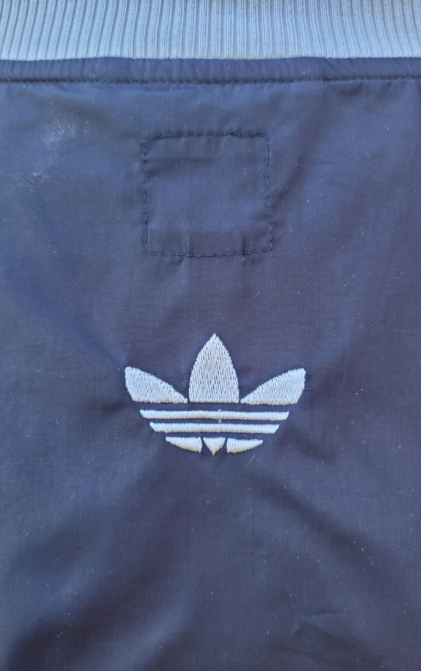 Vintage Adidas Allcourt Originals Track Jacket Black Grey Yellow Trefoil Full Zip Size: L