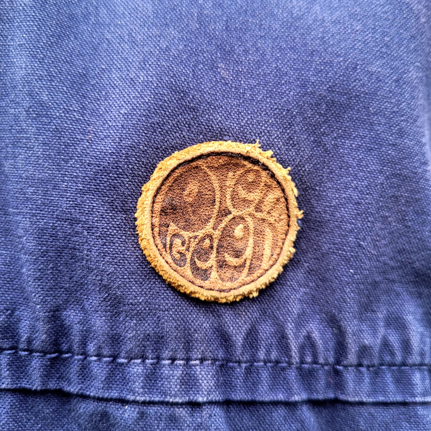 Pretty Green Hooded Zip Jacket Navy Cotton Lightweight Jacket Size: Small