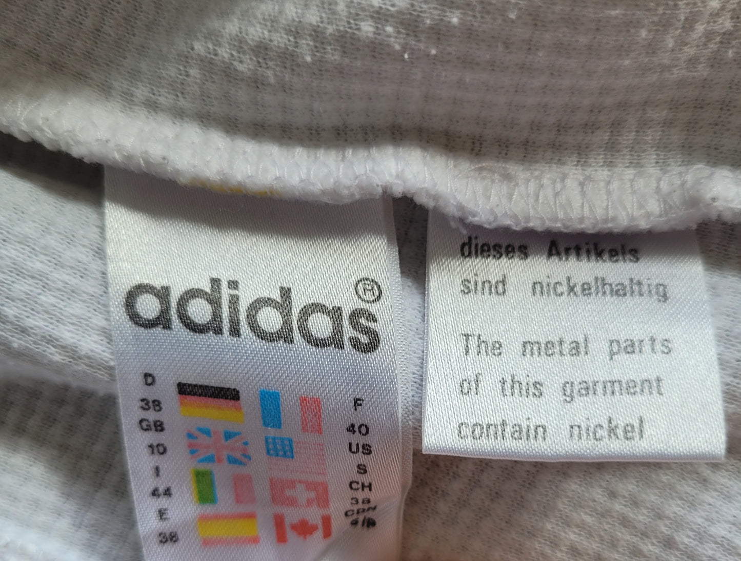 Adidas Textured Waffle Knit Zip Jacket White, Minimal Logo Full Zip Track Top Size: Medium