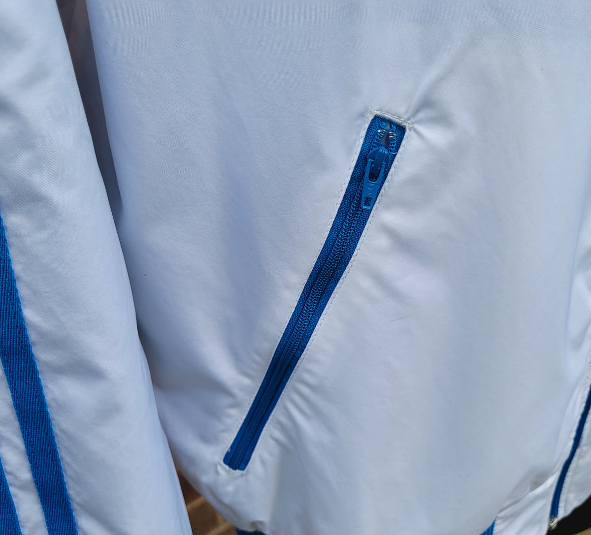 Adidas Originals Allcourt Reversible Hooded Jacket 2009 Blue/White Size: Medium