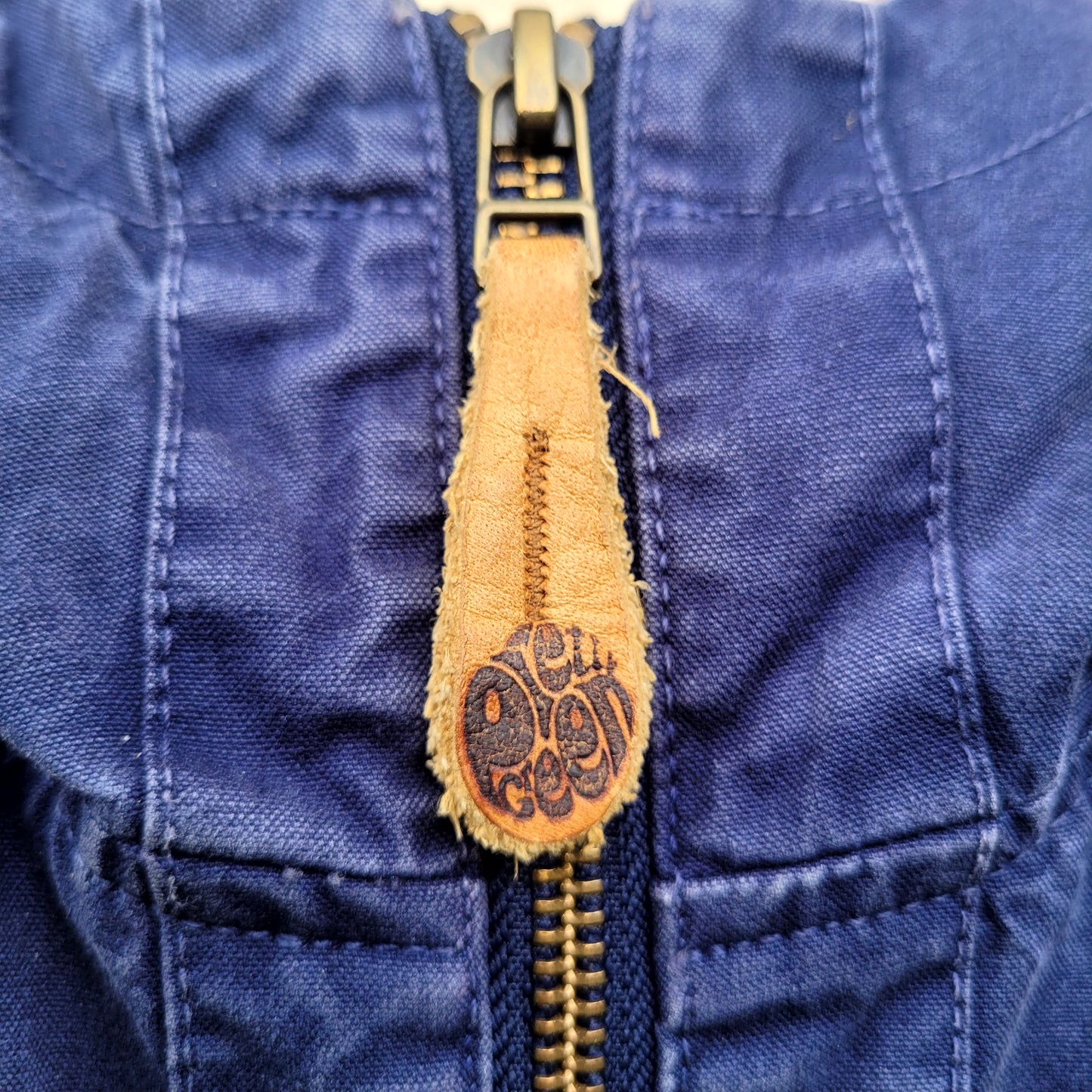 Pretty Green Hooded Zip Jacket Navy Cotton Lightweight Jacket Size: Small