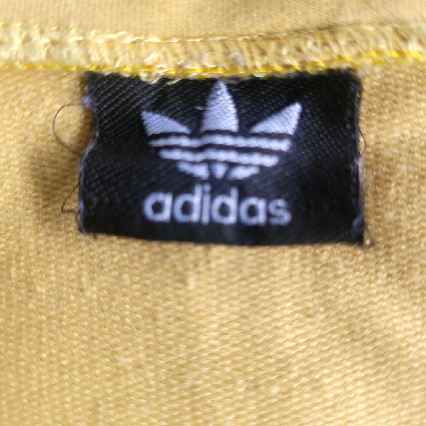 Adidas Originals Trefoil Full Zip Track Jacket  Butter Yellow / Black Stripe