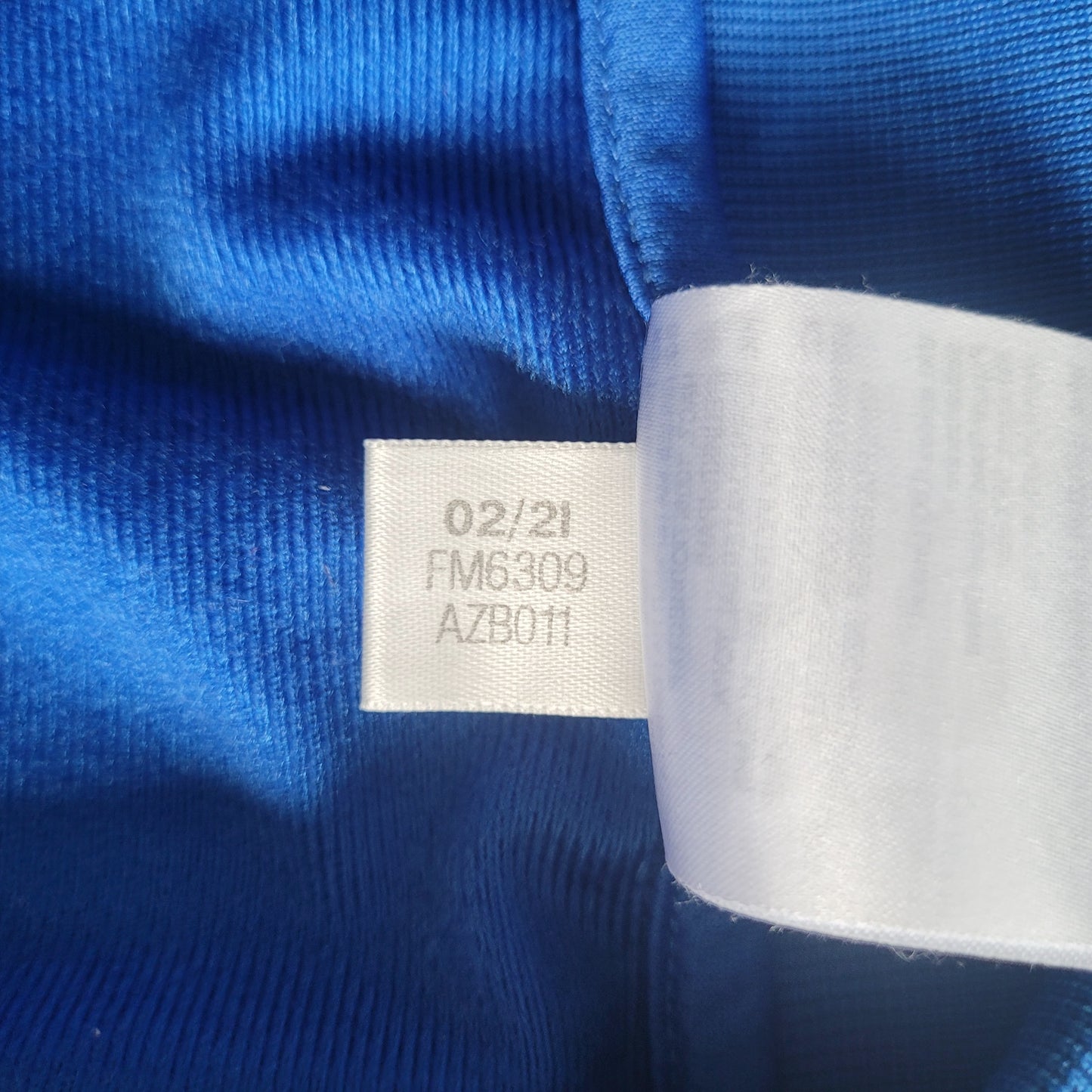Adidas Originals Blue Zip Track Jacket, Classic 3 Stripe Full Zip Casual Size: Medium
