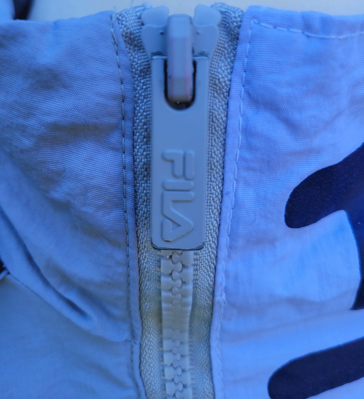 Vintage Fila Spell Out Half Zip Windbreaker Jacket Size: M