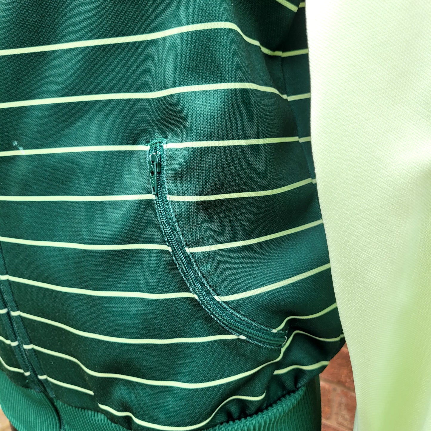 Vintage Adidas Originals Beckenbauer Track Jacket – Green Stripe Panel – Full Zip – Size M