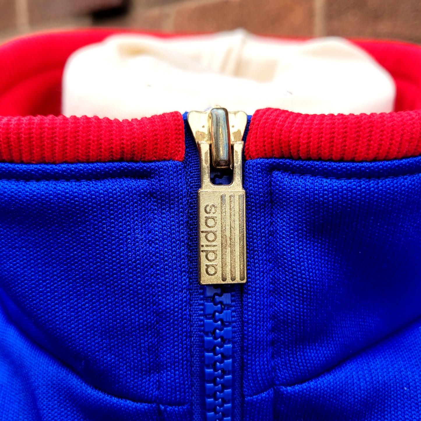 Vintage Adidas Track Jacket Made in Japan, Bold Tri-Colour Panel, Classic 90s Terrace Style, Size Jaspo M