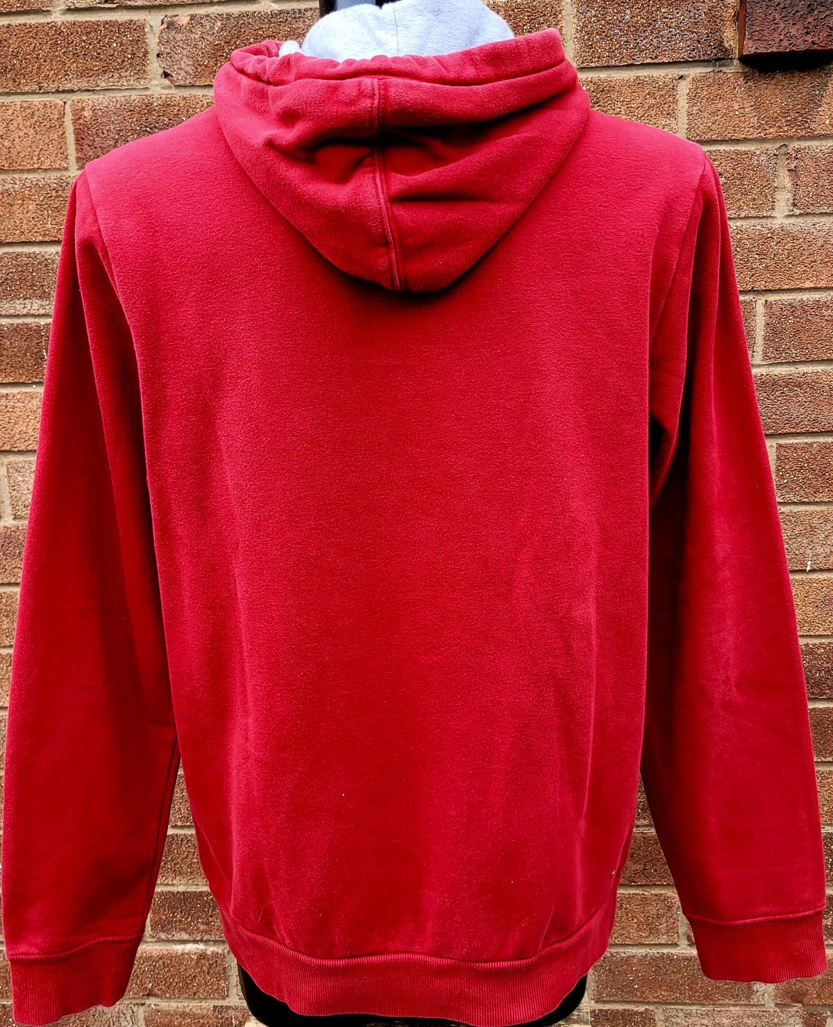 Napapijri Geographic Burgee Logo Hooded Sweatshirt Red Size: Large