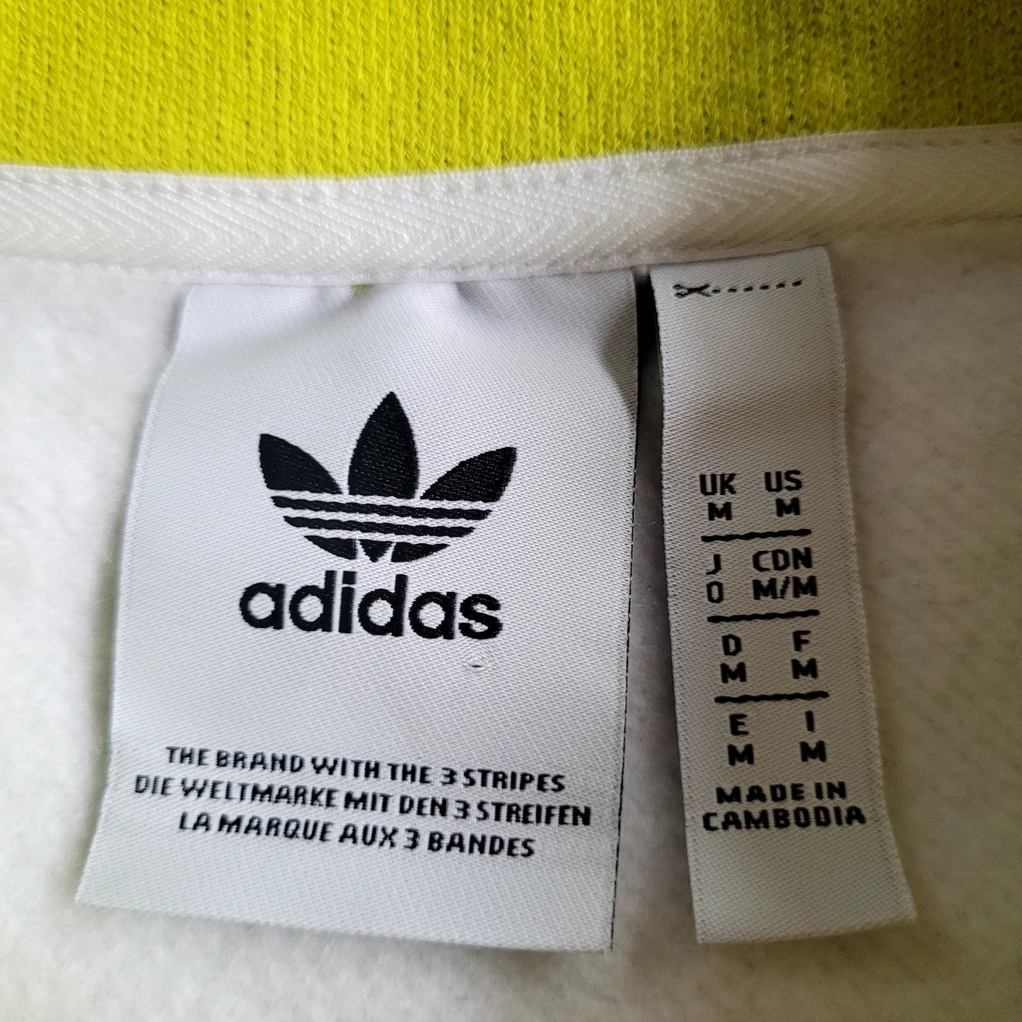 Adidas Originals Graphic Tape Crewneck Sweatshirt 2020 White Size: Medium