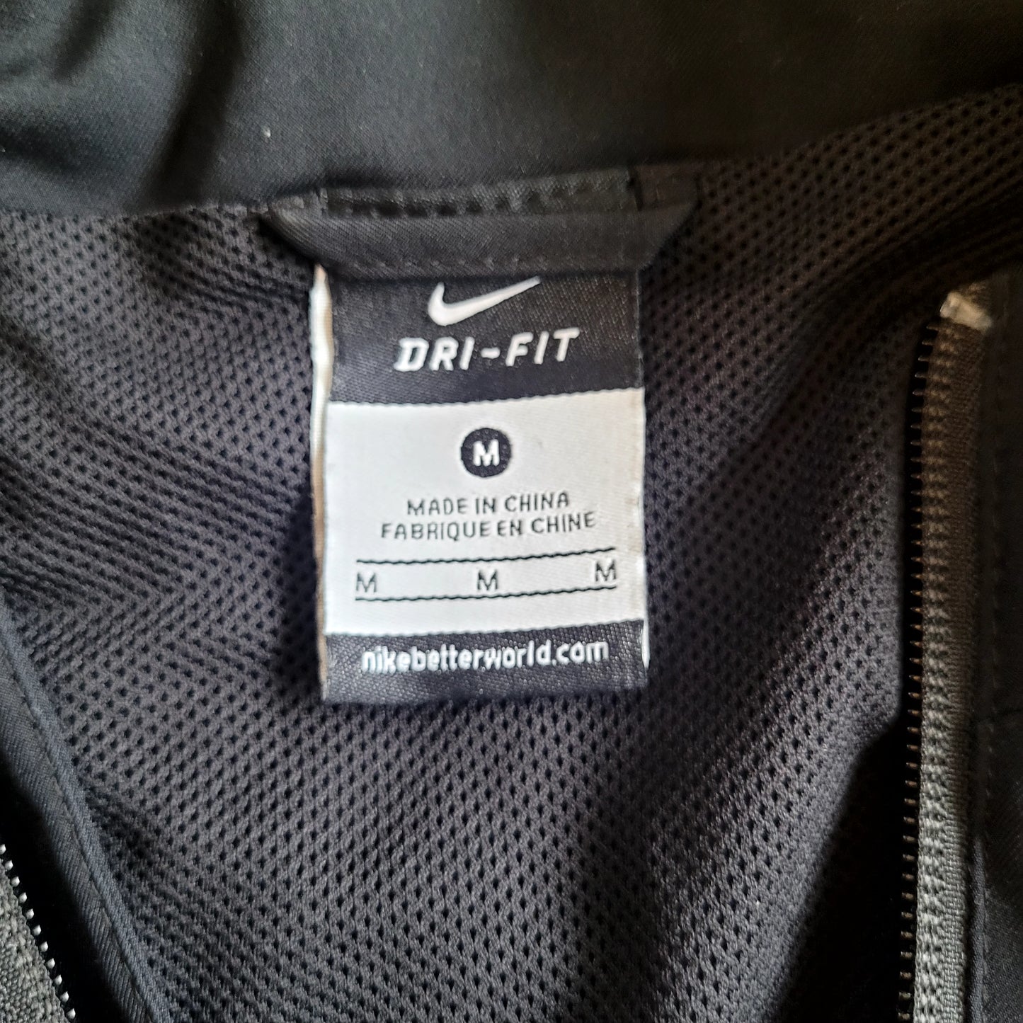 Nike Dri-FIT Authentic Football Track Jacket Black Full Zip Training Jacket Size: Medium