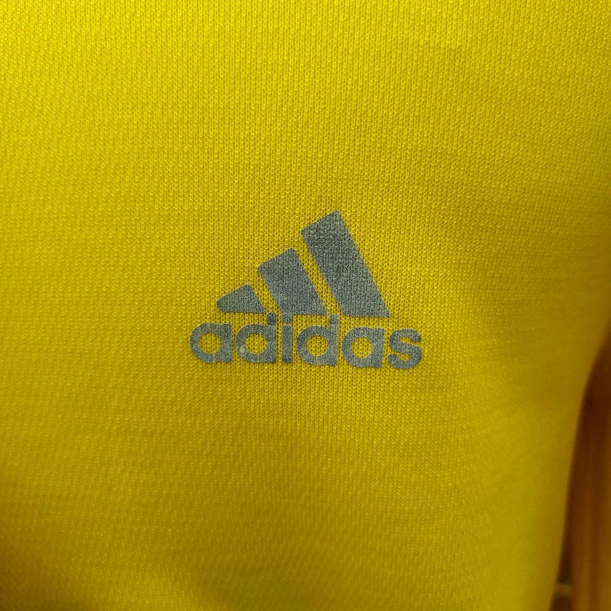 Adidas ClimaLite 1/4 Zip Training Top Neon Yellow Made in USA Size: US Large