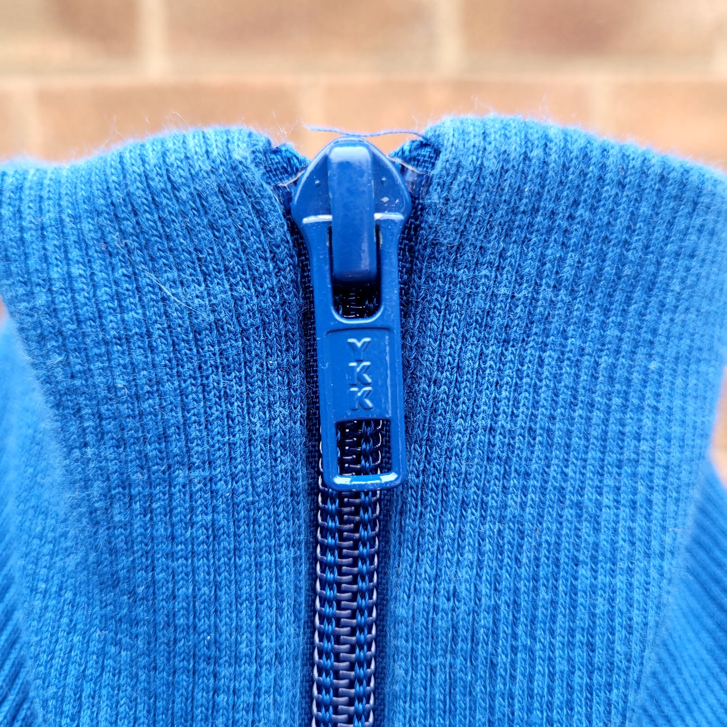 Classic Adidas Blue Track Jacket – Minimal Trefoil Era Zip-Up 2010's  Size Medium